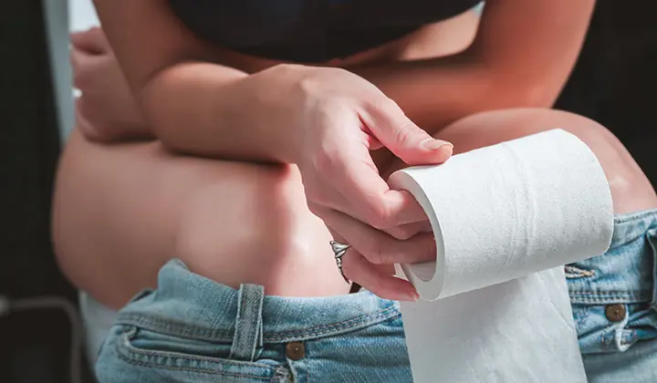 Dünner Stuhl ist typisch bei Durchfall 